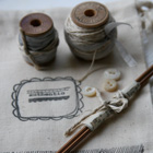 Cabbage Rose Knitted Cuff Kit